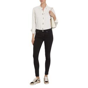 Sandro Paris Noir High Rise Skinny Jeans